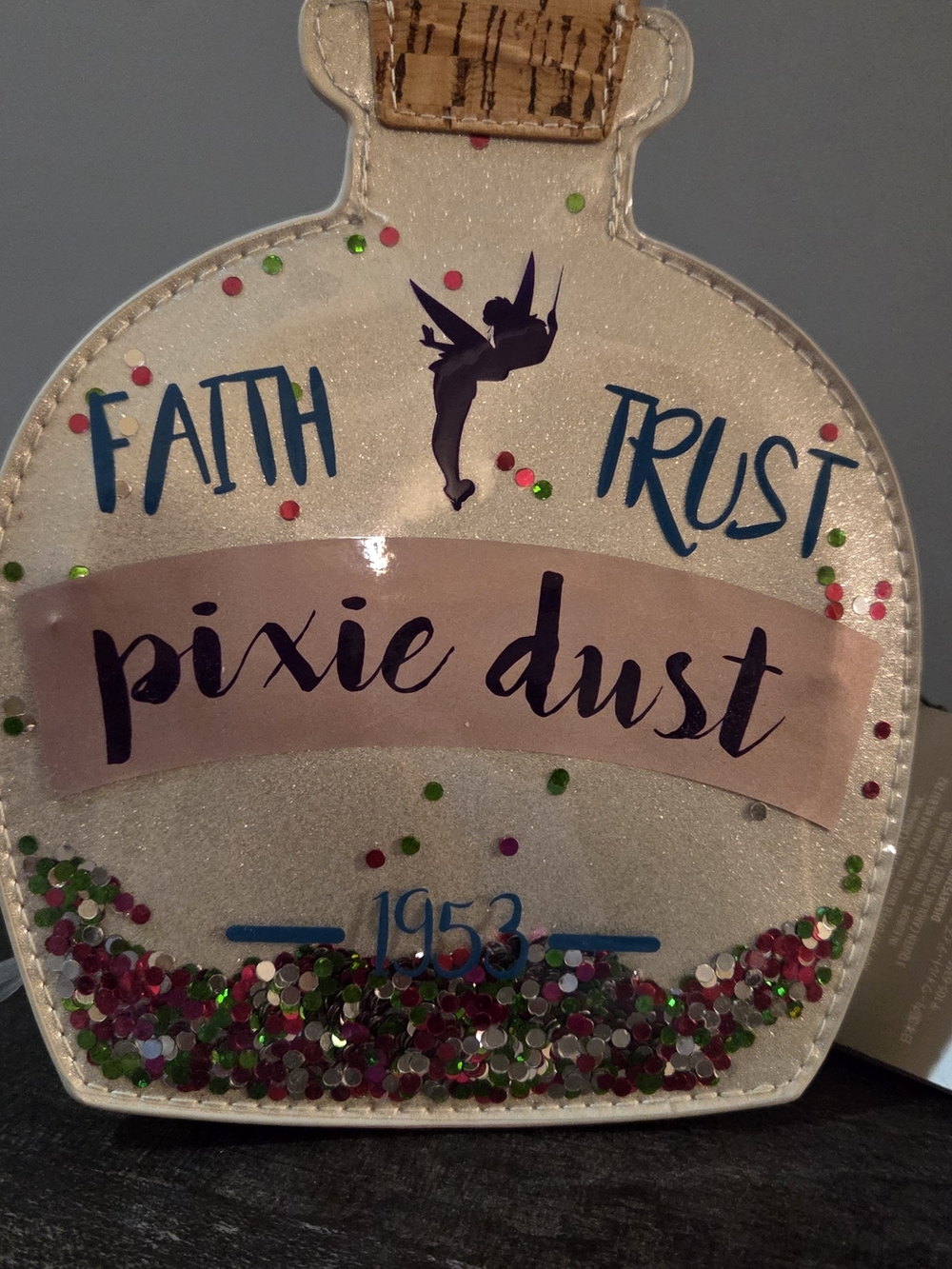 NEW! Disney Tinkerbell Pouch/wallet Cute and Sparkly Pixie Dust